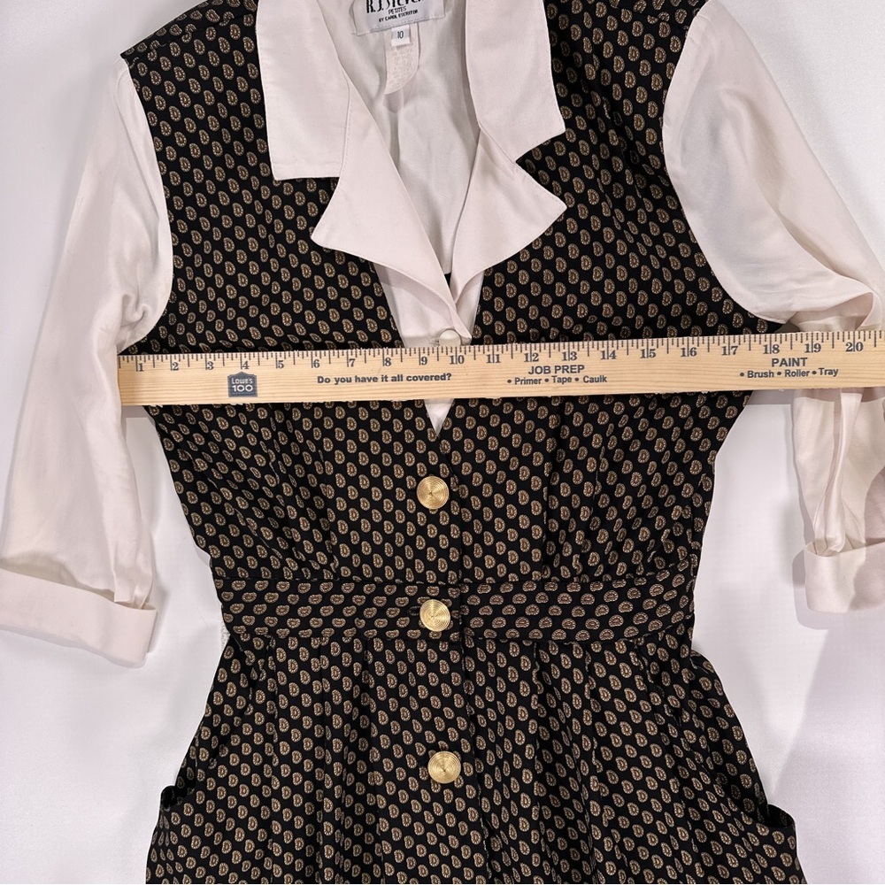 R J Stevens Women’s Shirtwaist Dress Made In USA Button Front 10P - Picture 9 of 13